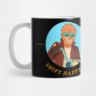 Shift Happens Biker Werewolf Mug